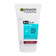 Garnier Pure Active 3in1 Clay 150 ml Krem oczyszczający