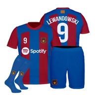 Lewandowski Barcelona oblečenie komplet + gamaše 134