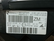 light front right RENAULT CAPTUR and 1 lens SREBRNA 260102734R