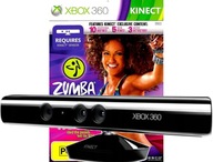 Kinect Sensor ruchu Xbox 360 + gra Zumba Zestaw