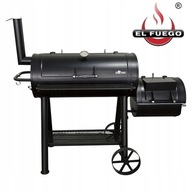 SOLIDNY GRILL WĘGLOWY EL FUEGO BUFFALO ŻELIWNY RUSZT 118x30cm 58KG WĘDZARKA