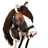 Hobby Horse Skippi - Gniado - srokaty - duży koń na kiju - A3 - z kantarem
