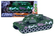 Tank obchádzajúci prekážky na batérie hračka pre deti militaria