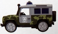 Vozidlo Jeep vojenské svetlo/zvuk v krabici