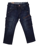 C&A Slim Leg Spodnie Jeans Bojówki Cargo 98