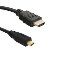 KABEL HDMI 1.4 MĘSKI / MICRO HDMI V1.4 MĘSKI | 2M