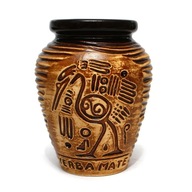 Naczynie ceramiczne Aztek miodowe natural idealne kubek matero tykwa 300 ml