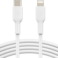Kabel Belkin Boost USB-C do Lightning MFi, 18 W / 2 A / 9 V, elastyczny, 2m