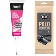 Doplnok k asistenčnému systému Forte Power Steering Treatment 125 ml + Obrúsky do kokpitu K2 Polo Matt K425 24 kusy matné