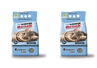 SUPER BENEK Compact Naturalny zestaw 2x 5l żwirek dla kota 10l