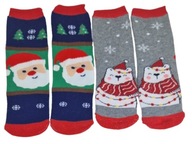 Ponožky detské 2-balenie teplé 85% bavlna froté VEĽ. 23-28