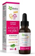 EkaMedica Vitamíny Junior A+D3+E+K2Mk7 kvapky 30ml