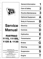 Servisná príručka JCB FASTRAC 1115, 1115S, 1125 a 1135