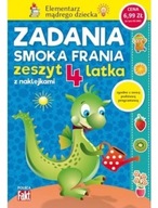 Zadania smoka Frania zeszyt 4 latka z naklejkami