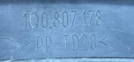 VW EOS 2005 - Support Support plaque Pare choc Droite Arrière 1Q0807178