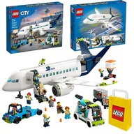 LEGO City Model Samolot Pasażerski Samochód Autobus Holownik 9Figurek 60367