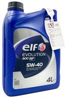 Motorový olej ELF Evolution 900 NF 4 l 5W-40 + PRÍVESOK SERVISNÝ LIST NA VÝMENU OLEJOVÝCH FILTROV