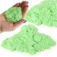 Kinetický piesok 1kg v sáčku zelený