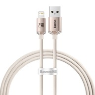 BASEUS CRYSTAL SHINE SERIES KABEL USB - LIGHTNING 2,4A 20W 1,2M RÓŻOWY (CAJ