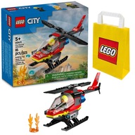 KLOCKI LEGO | CITY 60411 STRAŻACKI HELIKOPTER RATUNKOWY + TORBA LEGO