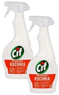 CIF ULTRA RYCHLÁ KUCHYNSKÁ LINKA Sprej odstraňuje mastnotu a nečistoty sada 2 x 500 ml