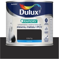 Dulux Rapidry Rýchloschnúca farba na drevo PVC ČIERNA MATNÁ 0,4L