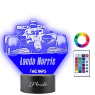 Lampka Nocna 3D LED Lando Norris Prezent Imię
