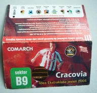 CRACOVIA Kraków karnet EKSTRAKLASA jesień 2005