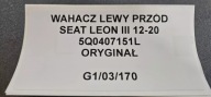 arm left front SEAT LEON III GOLF VII 12-20