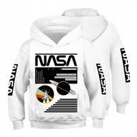 NASA kosmos Bluza dziecięca sweter z kapturem 158