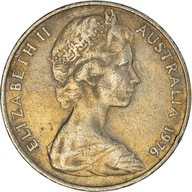 Moneta, Australia, Elizabeth II, 20 Cents, 1976, M