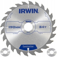 IRWIN Piła tarczowa do cięcia drewna 190x30mm 24z