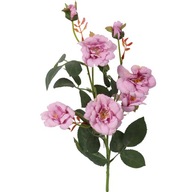 Vetvička 5 ruží s púčikmi fialová UMELÉ KVETY