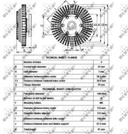 SPRZĘGŁO WISKOZOWE MISTUBISHI L200 2.5TD 01-