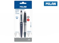 Zestaw Milan długopis z ołówkiem mechanicznym capsule silver slim na blistr