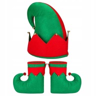 Kostým Santa Clausa, topánky a čiapky