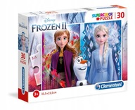 Puzzle 30 el. Kraina Lodu 2 Frozen Elsa, Anna, Olaf, Clementoni, Disney