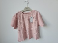 NEXT bluzka koszulka top z perełkami 122 cm