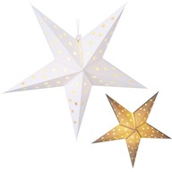 Vianočná hviezda svietiace závesné biele dekorácie stropné svietidlo 60 cm