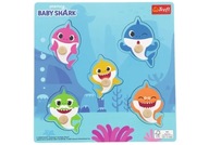 Trefl Drevená skladačka Baby Shark 61617