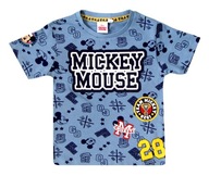 Niebieski t-shirt chłopięcy Myszka Mickey 128