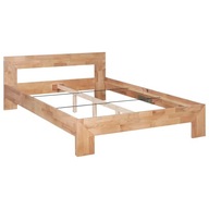 Rama łóżka z litego drewna dębowego, 140 x 200 cm