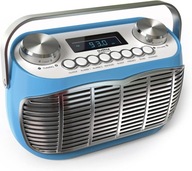 Radio retro Audible Fidelity 90053PI/18, FM, przenośne, niebieskie