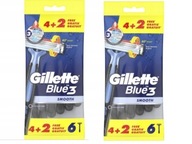 MASZYNKI DO GOLENIA GILLETTE BLUE 3 2X 6szt SMOOTH