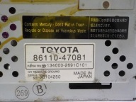 TOYOTA PRIUS EKRAN display navigation devices 86110-47081