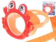 Maska okulary do nurkowania gogle dla dzieci na oczy i nos krab