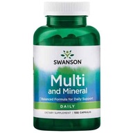 SWANSON Denné Vitamíny a minerály 100 kapsúl