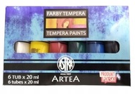 ASTRA Artea Farby tempera 6 kolorów x 20ml