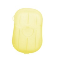 Jednorazowe papierowe mydło podróżne 20-częściowe żółte