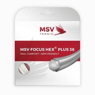 Tenisový výplet MSV Focus Hex Plus 38 set. 12 m. white 1,15 mm